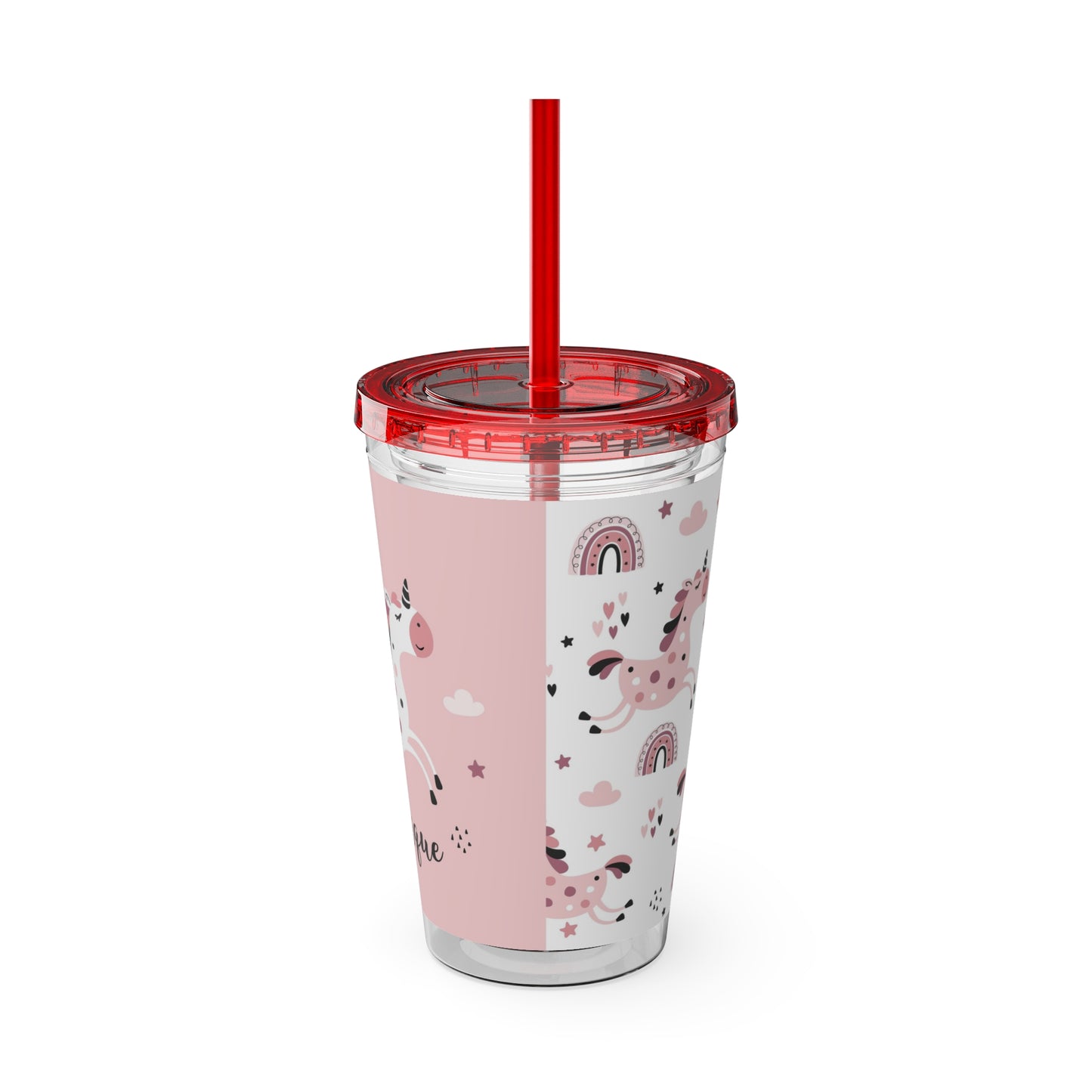 Sunsplash Unicorn Tumbler – 16oz Drinkware with Straw, Perfect for Kids & Unicorn Lovers
