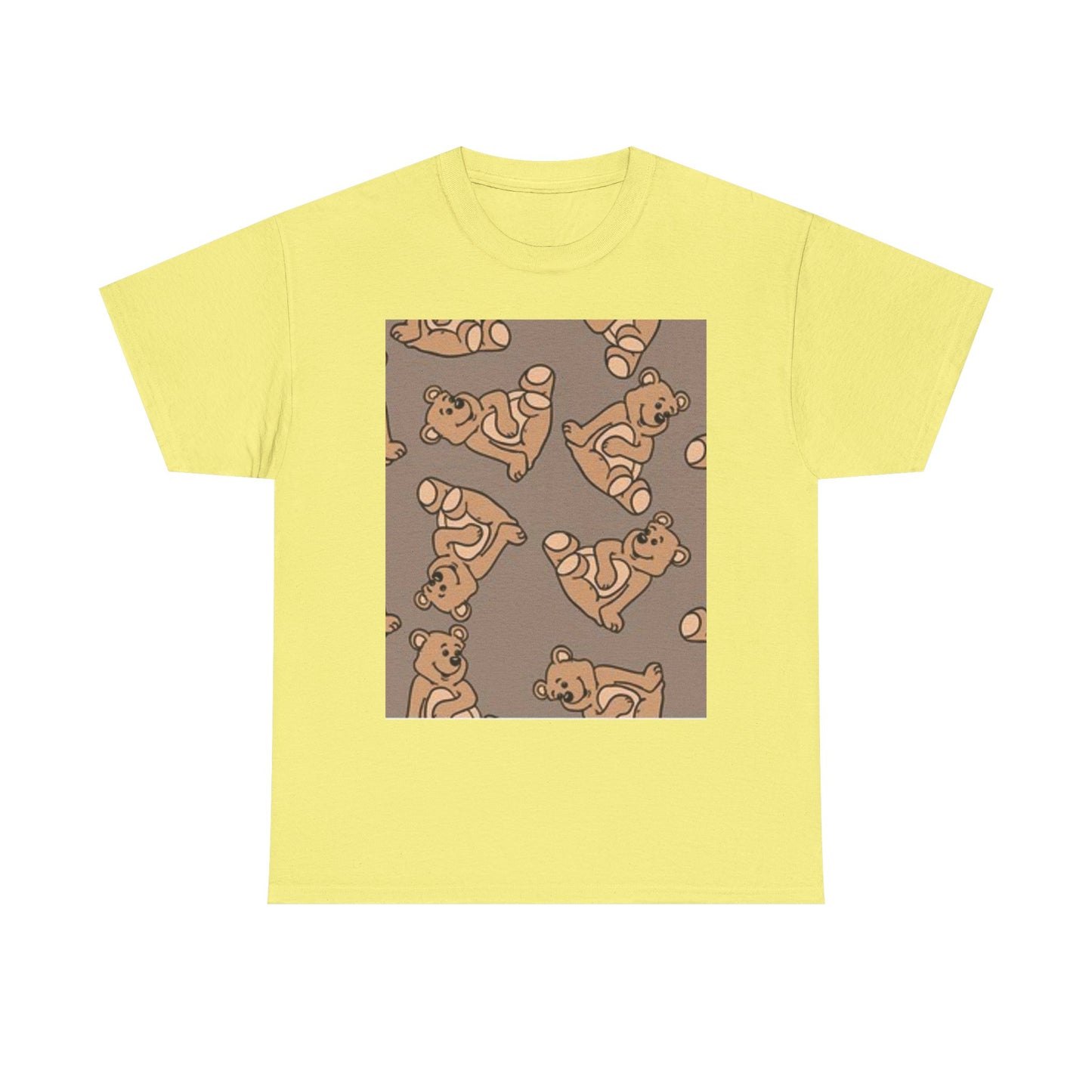 Tropical Bird Pattern Unisex Heavy Cotton Tee - Vibrant Summer Style