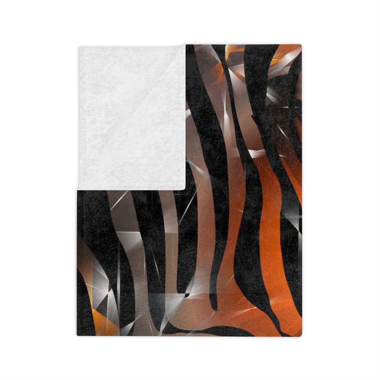 Bold Zebra Print Velveteen Microfiber Blanket - Cozy & Stylish Home Decor