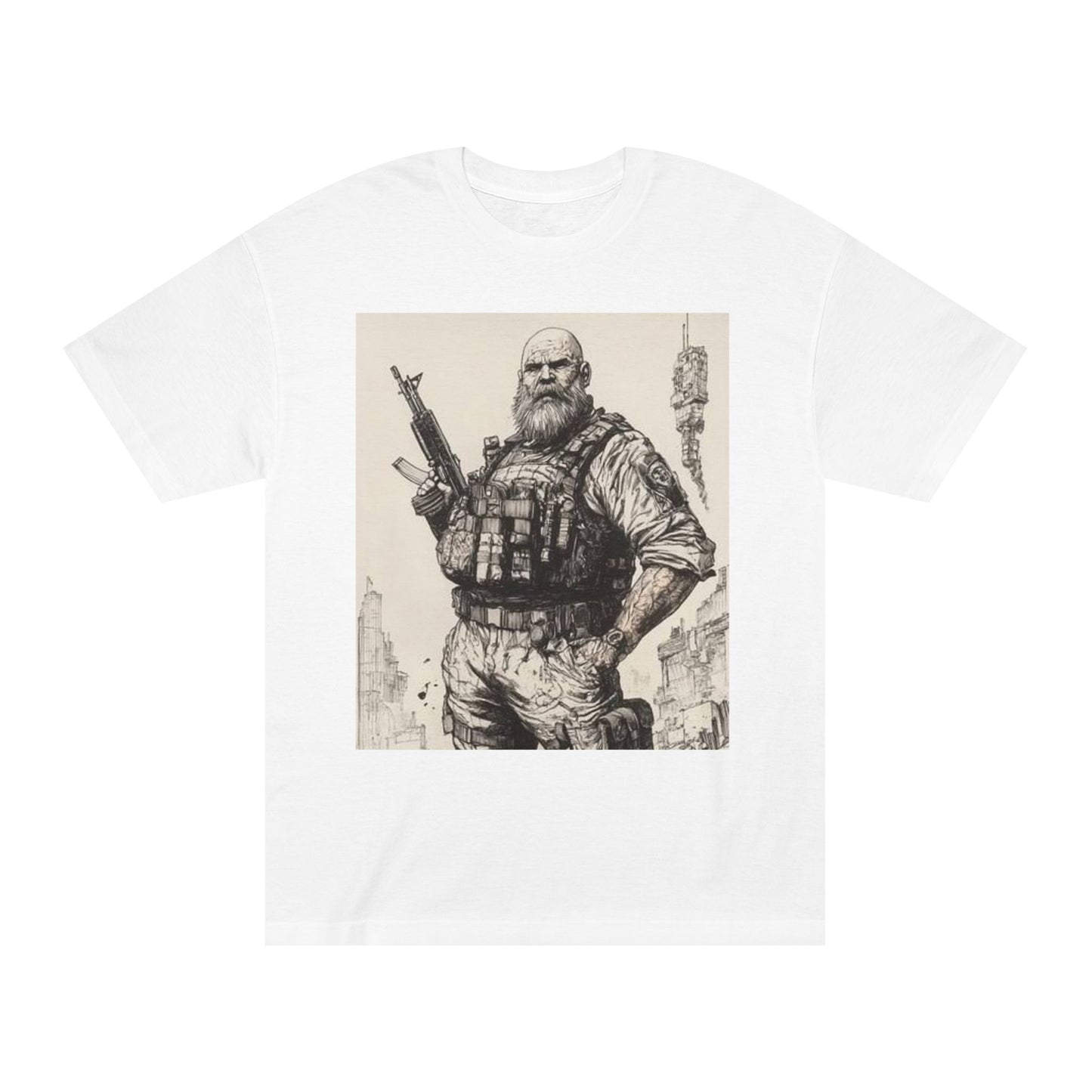 Rugged Hero Graphic Tee for Adventure Enthusiasts