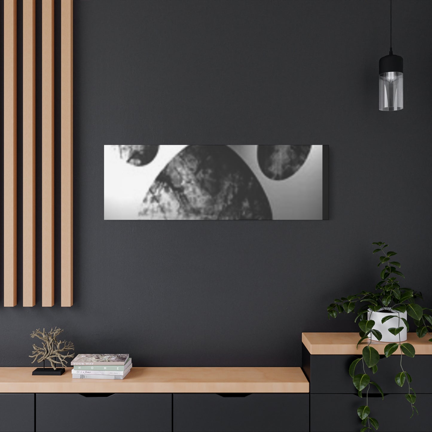 Black Paw Print Canvas Art - Modern Animal Decor for Pet Lovers