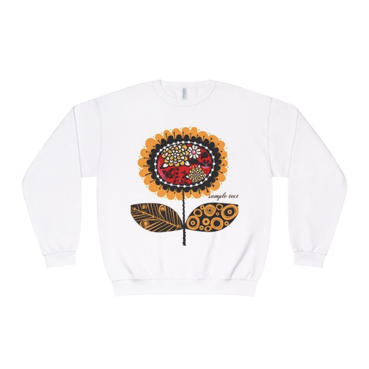 Floral Graphic Sweatshirt - Cozy Unisex Crewneck for All Occasions