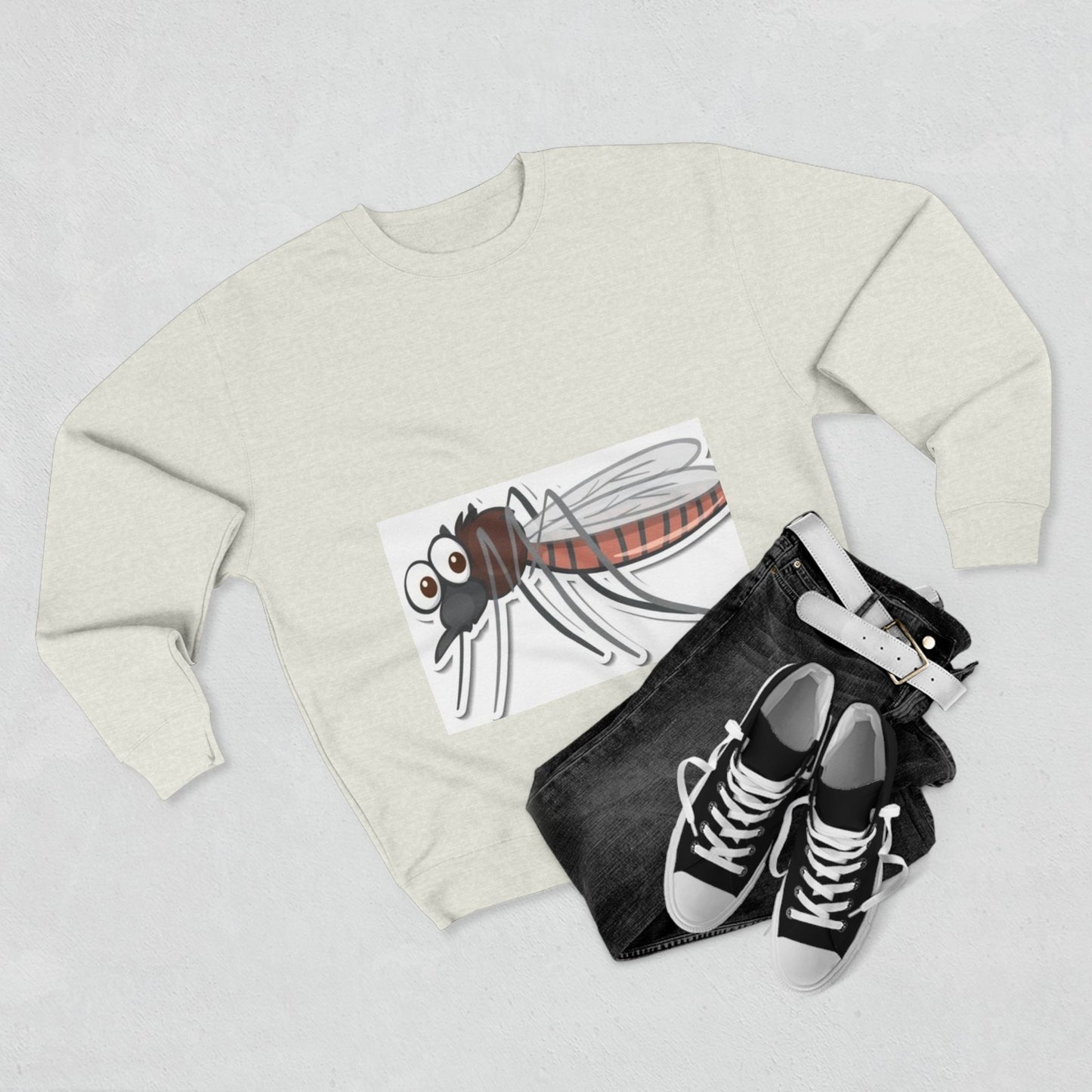 Funny Mosquito Graphic Unisex Crewneck Sweatshirt