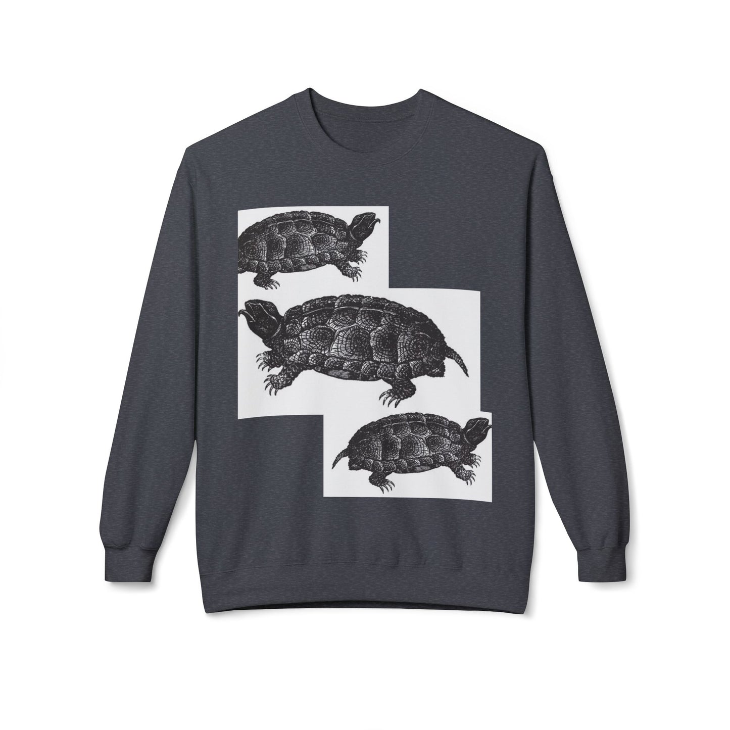 Cozy Turtle Graphic Sweatshirt - Unique Wildlife Apparel