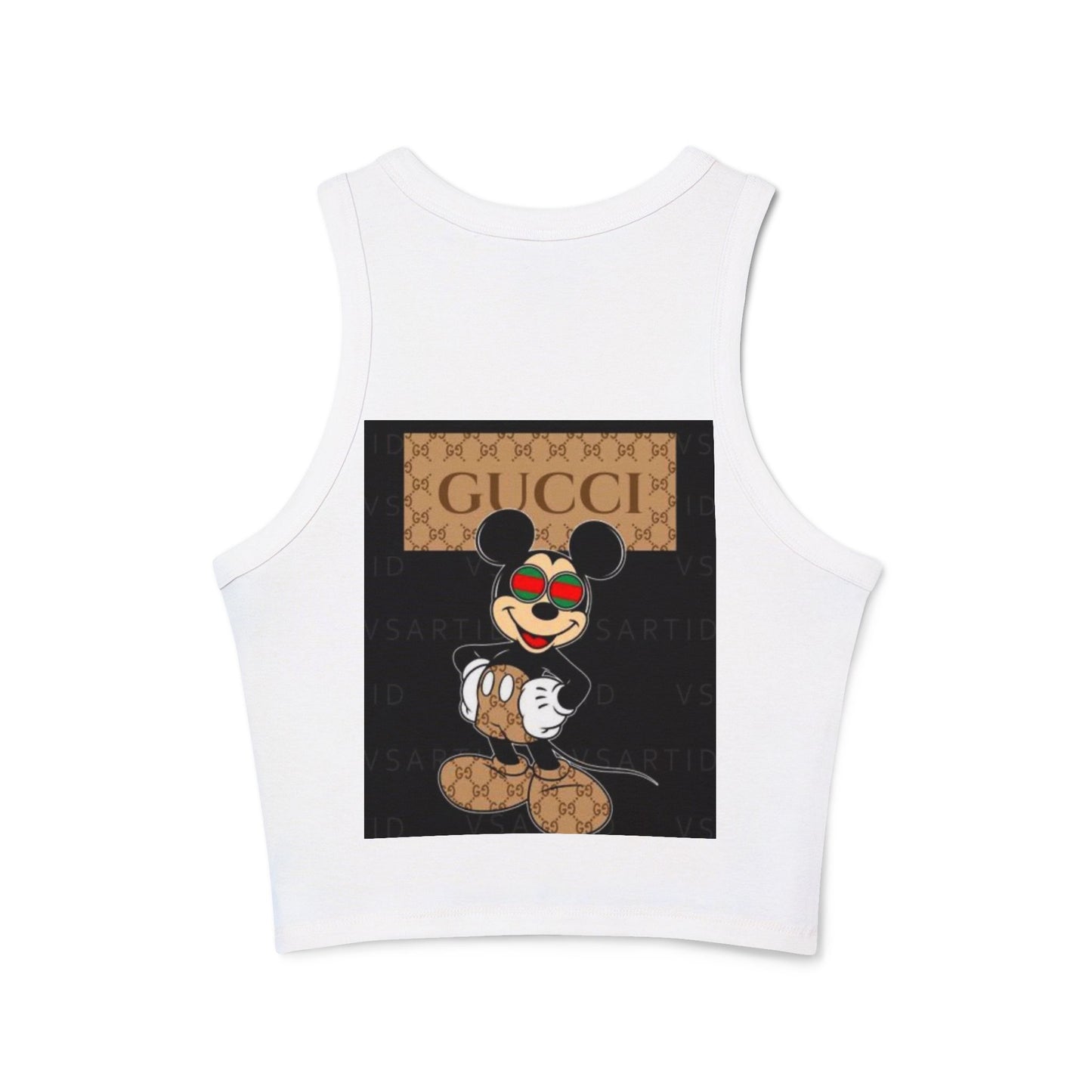 Trendy Women's Micro Rib Racer Tank Top - Stylish and Comfortable for Everyday Wear
