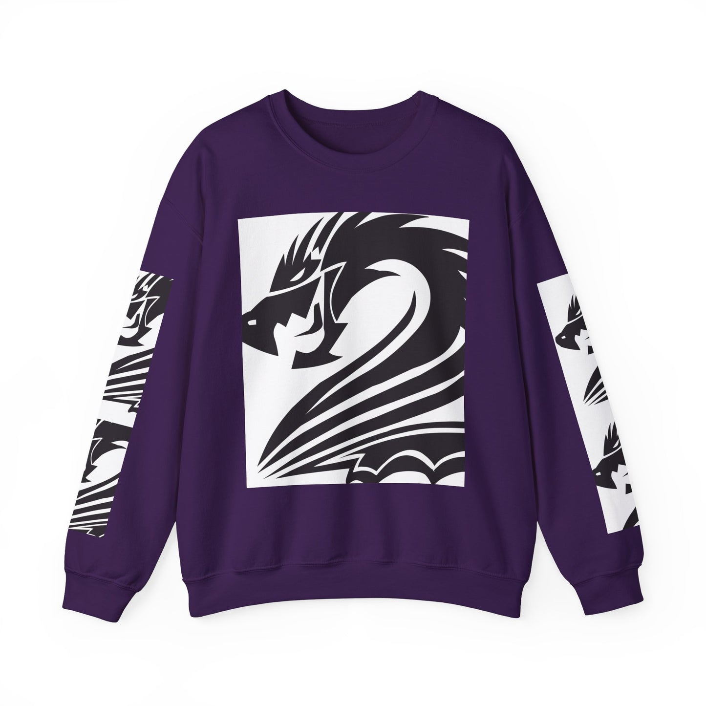 Dragon Graphic Unisex Heavy Blend Sweatshirt - Cozy and Stylish for Fantasy Enthusiasts