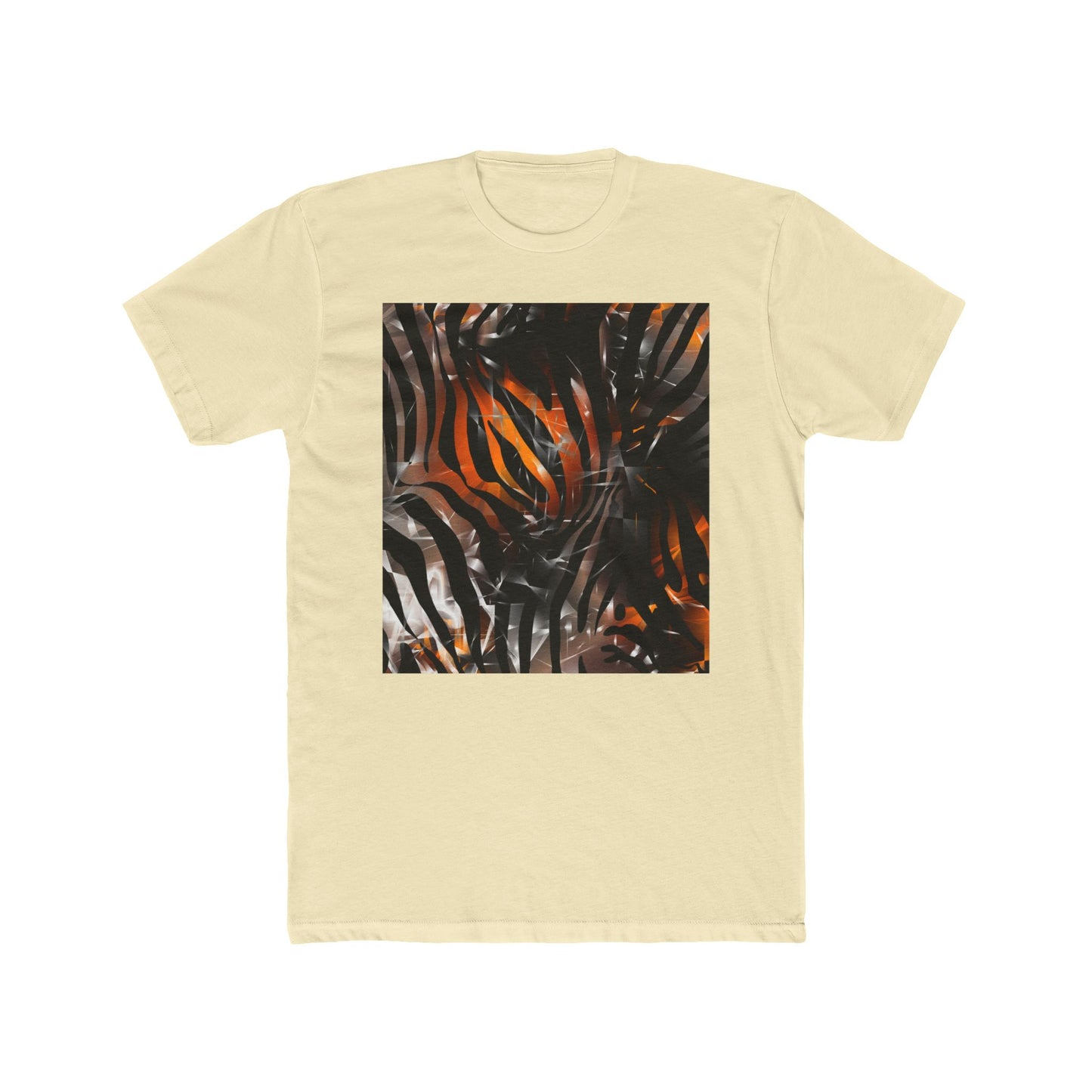 Abstract Jungle Unisex Cotton Crew Tee - Trendy Graphic Shirt for Nature Lovers