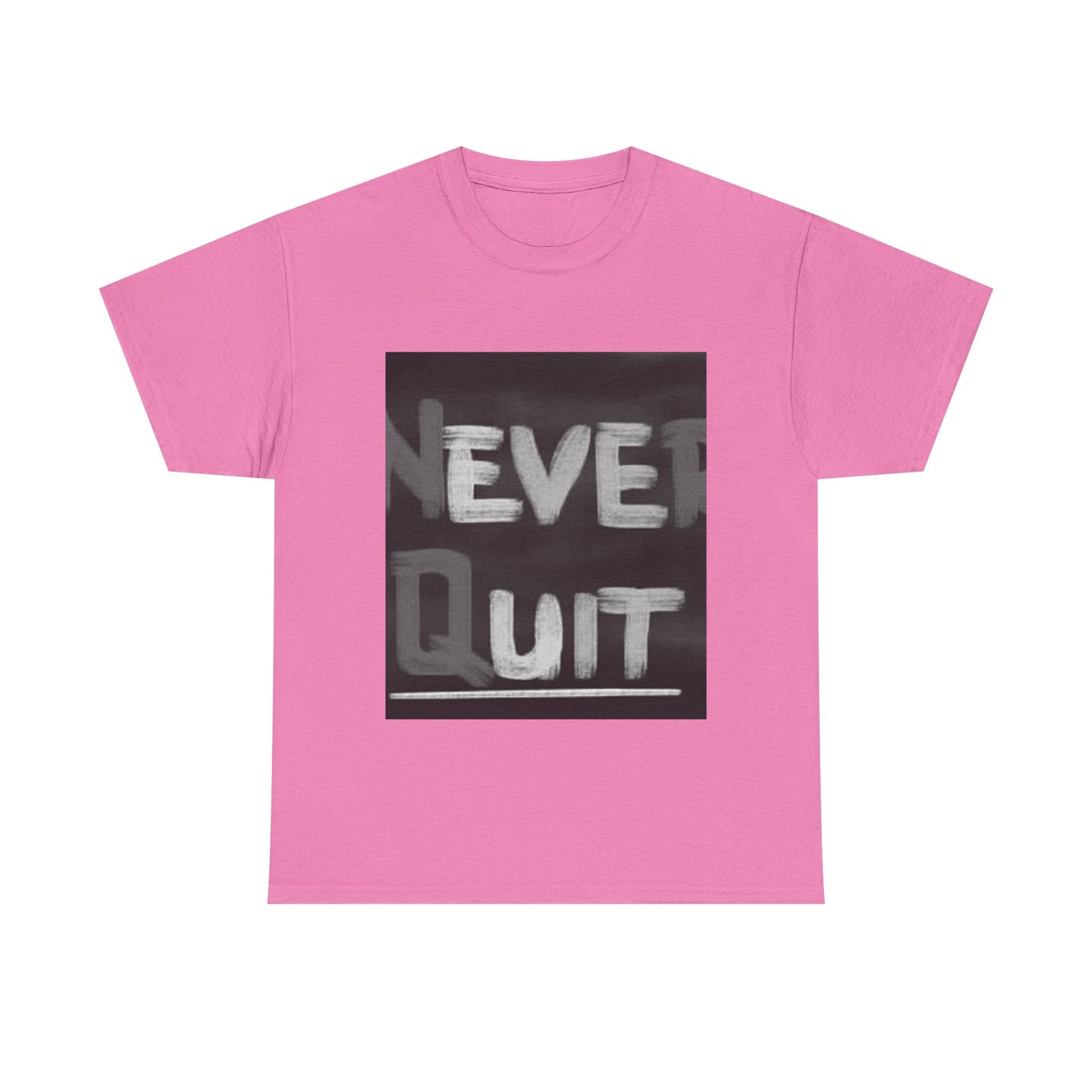 Motivational Unisex Heavy Cotton Tee - "Never Quit" Inspirational Shirt