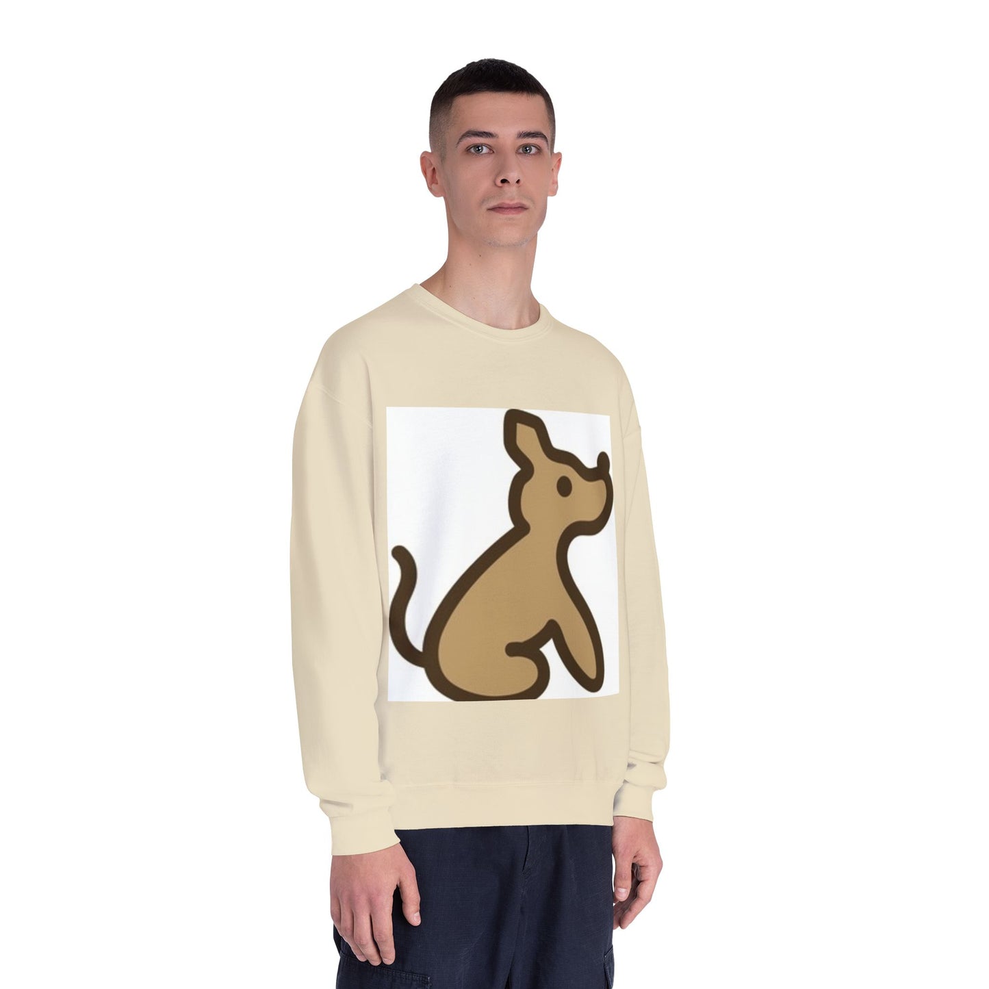 Cute Dog Illustration Unisex Crewneck Sweatshirt - Cozy Pet Lover Gift