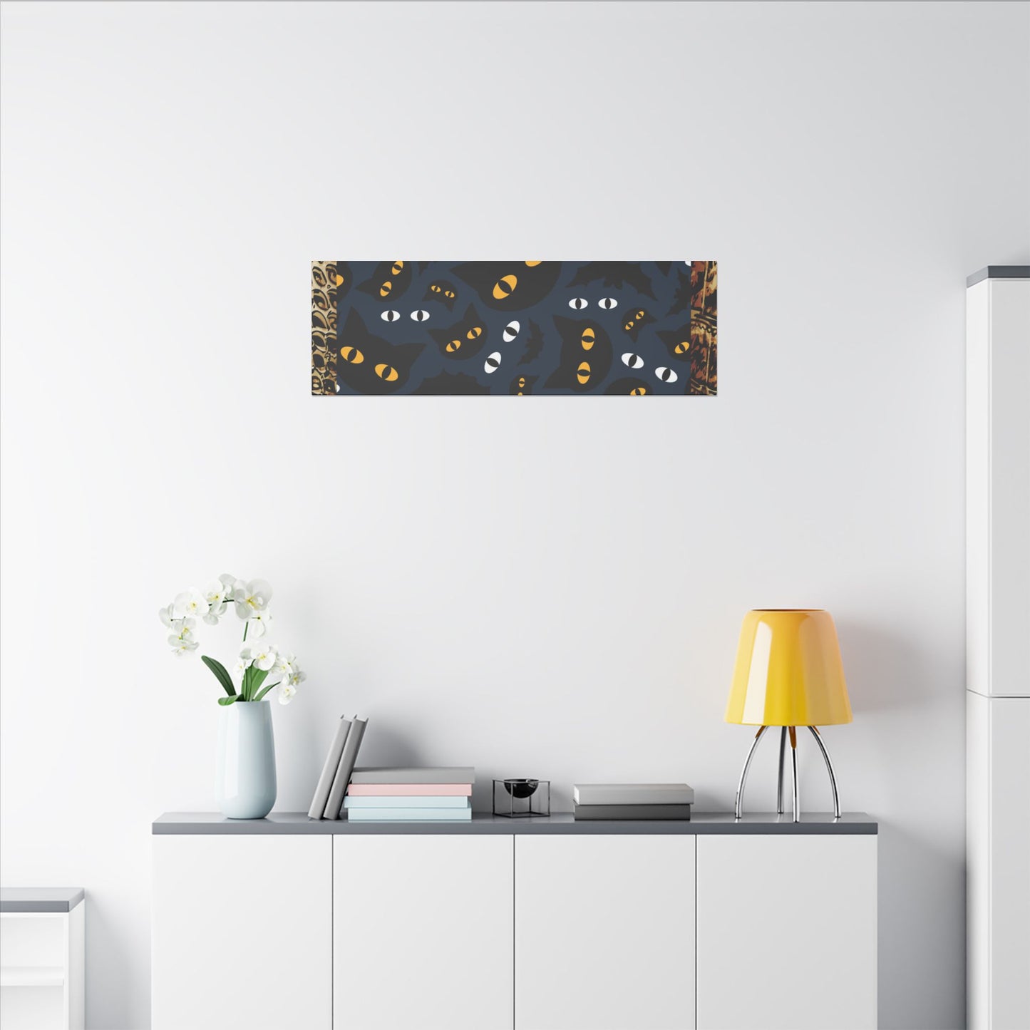 Day of the Dead Pet Canvas Art - Colorful Cat and Dog Wall Decor