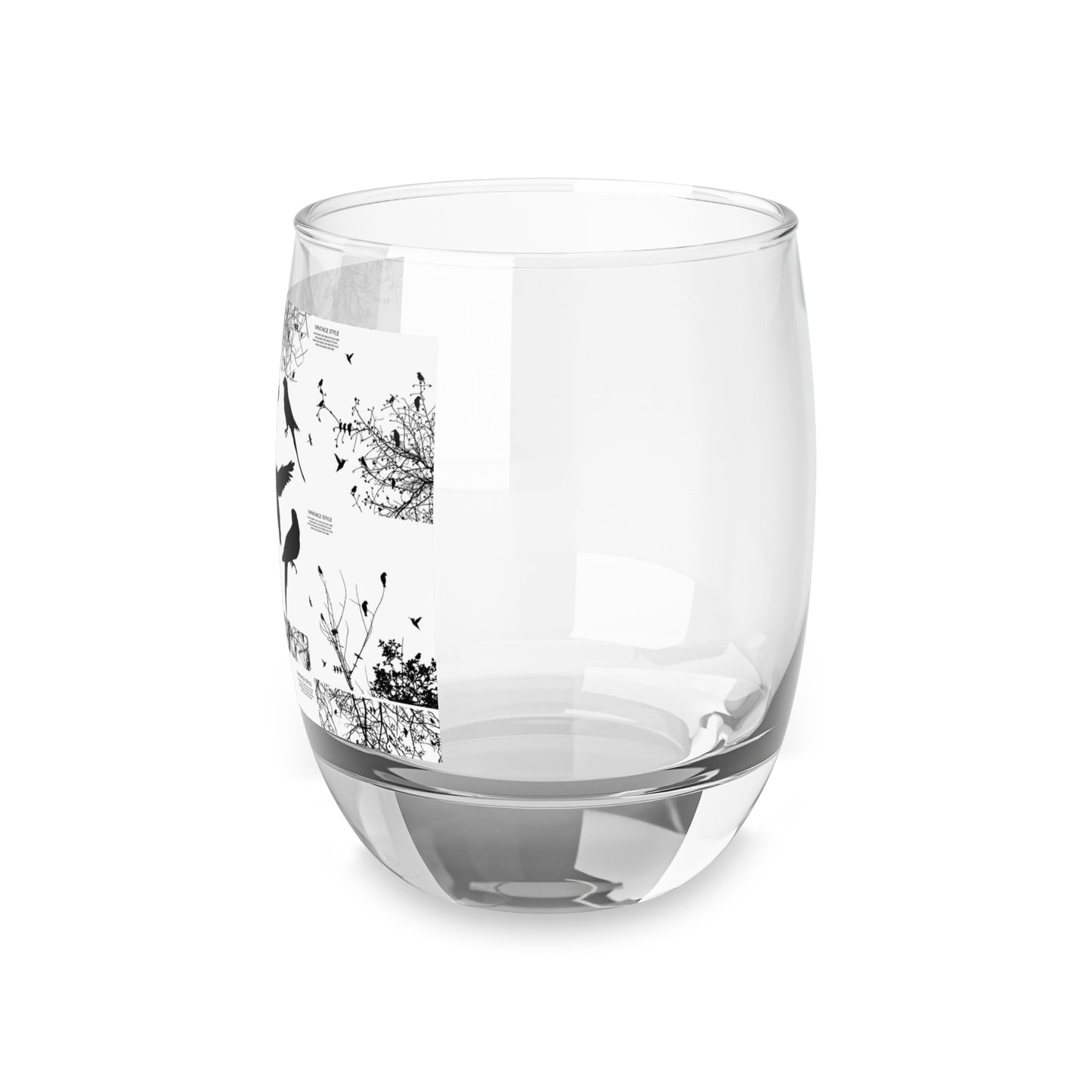 Artistic Whiskey Glass with Bird Silhouettes | Perfect for Celebrations & Gifting