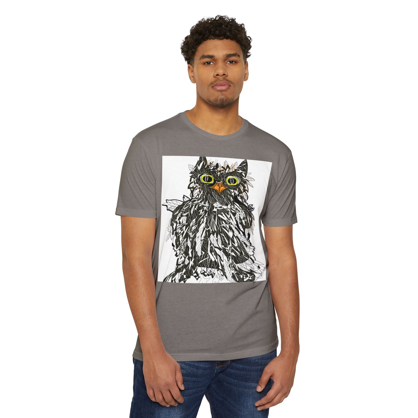 Whimsical Cat Graphic Unisex T-Shirt - Fun & Artsy Apparel
