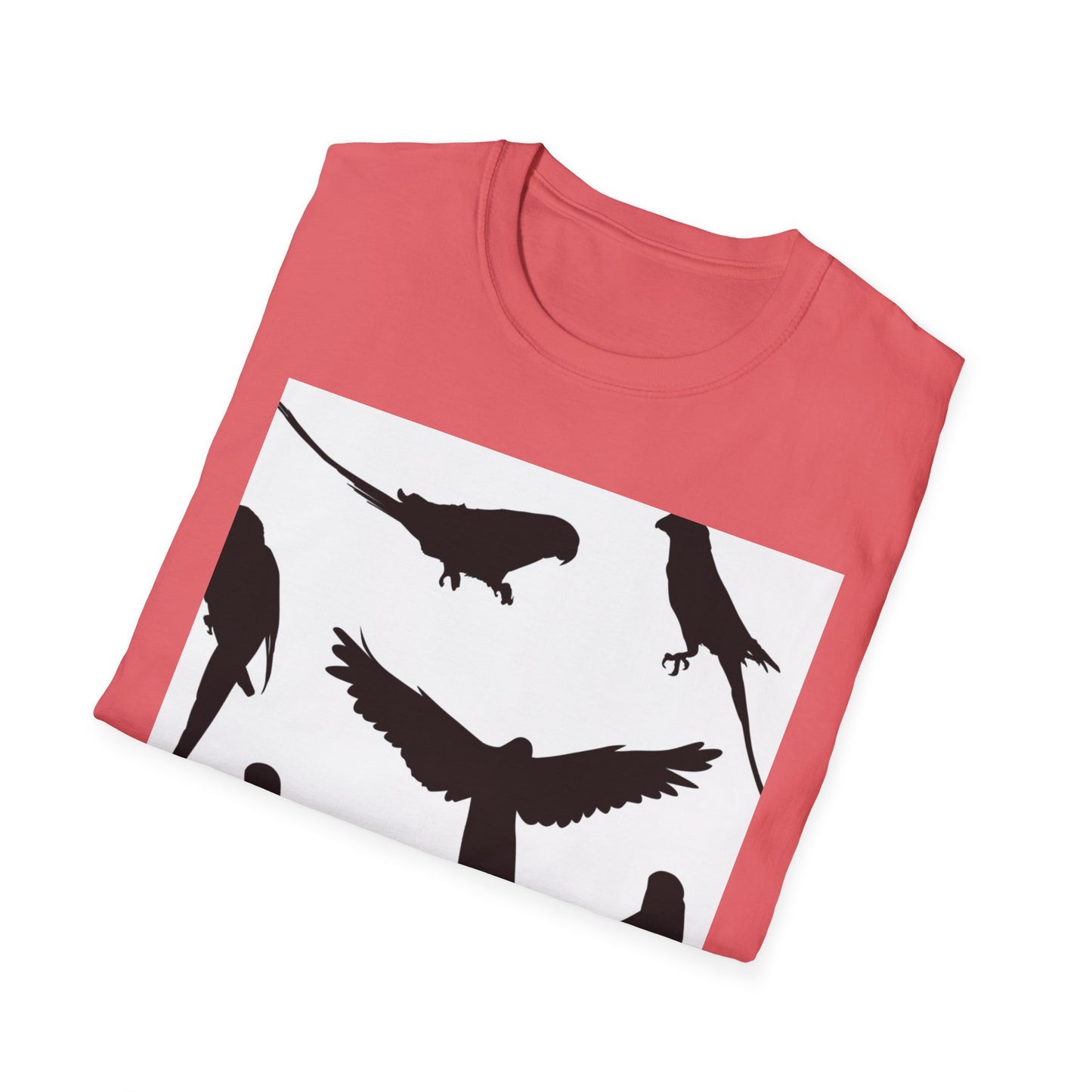 Minimalist Bird Silhouette Unisex Softstyle T-Shirt