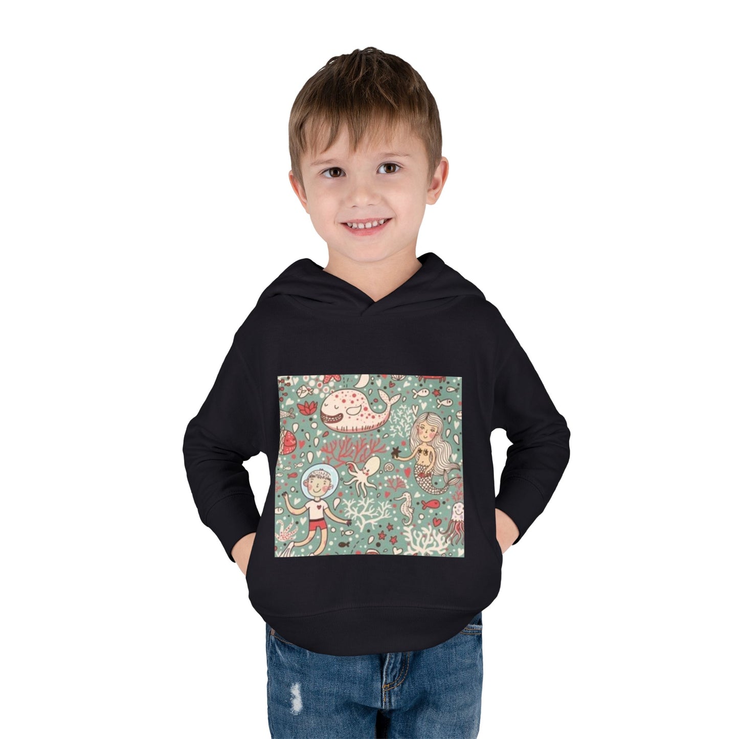 Whimsical Ocean Adventure Toddler Hoodie