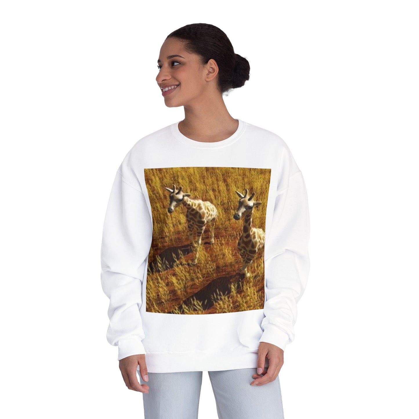 Giraffe Inspired Cozy Sweatshirt - Perfect for Wildlife Lovers