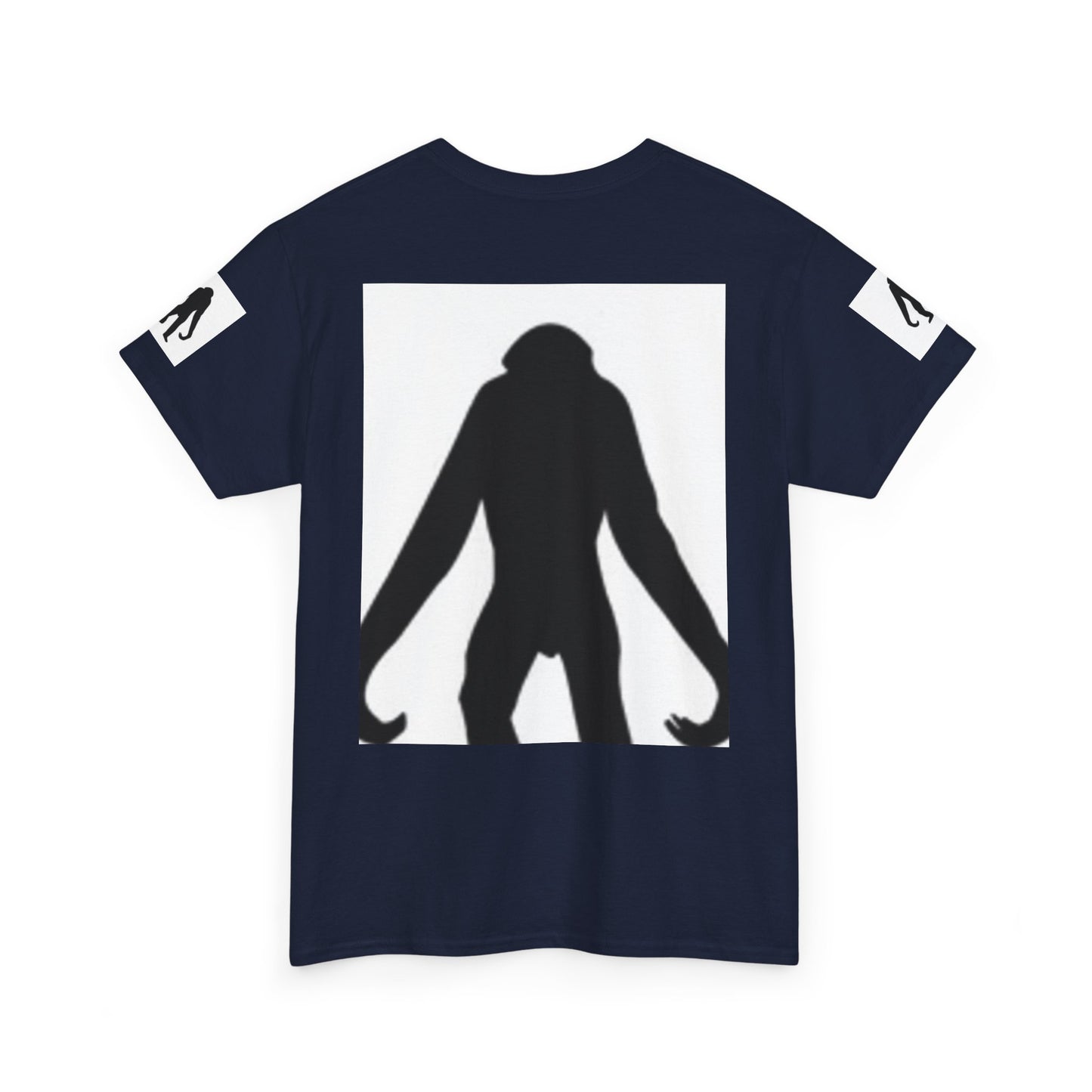 Unisex Heavy Cotton Tee - Bold Monkey Silhouette Tee for Animal Lovers