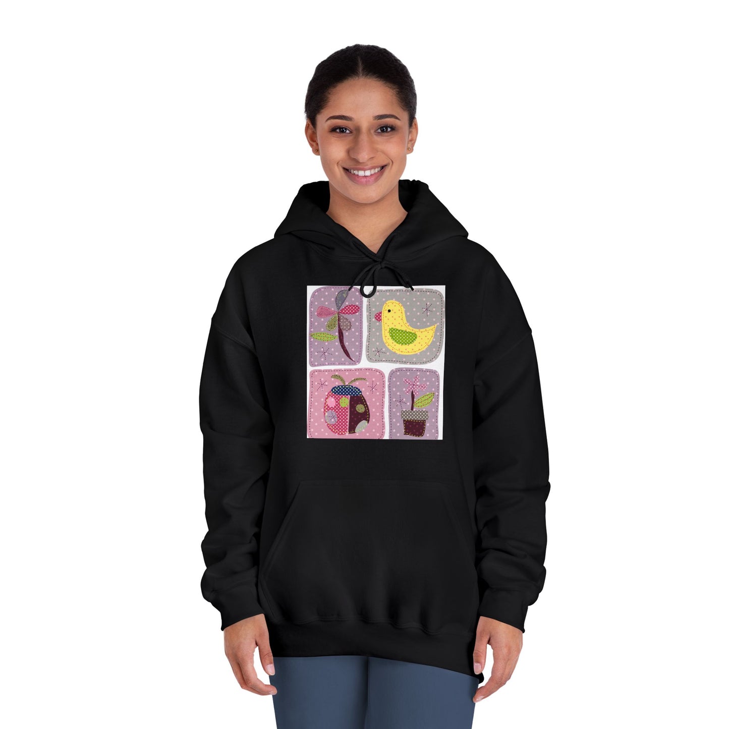 Cozy Unisex Hooded Sweatshirt with Floral Design - Perfect for Spring Celebrations