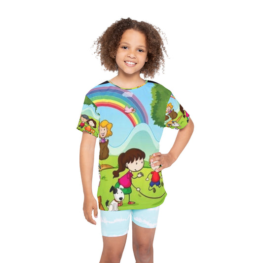 Colorful Kids Sports Jersey - Fun Outdoor Activities Design