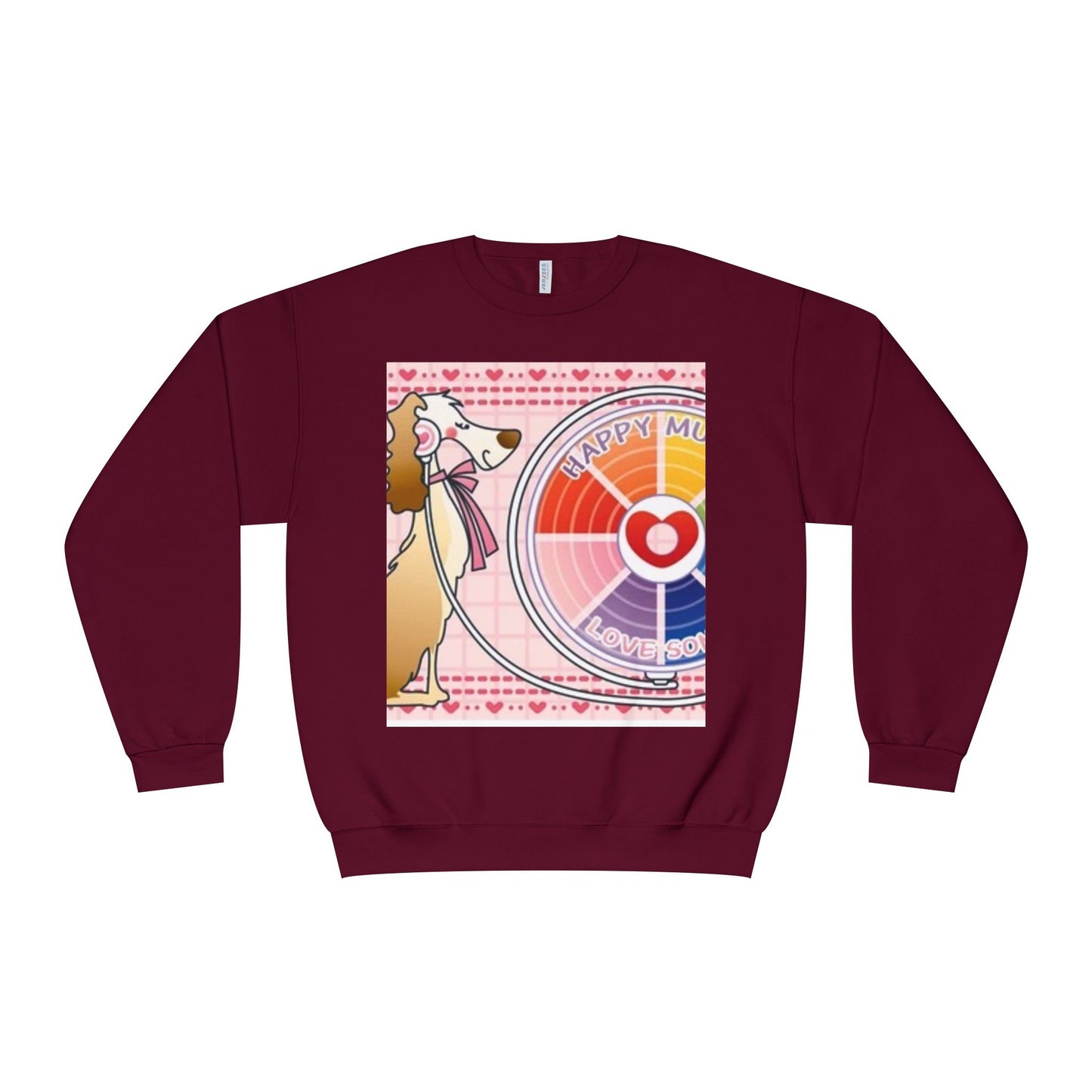 Happy Mood Love Sound Unisex Crewneck Sweatshirt