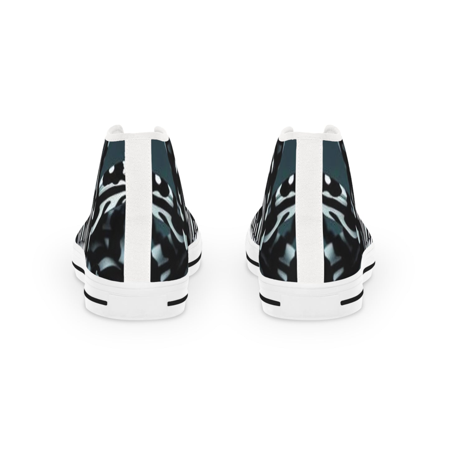 Edgy Skull High Top Sneakers for Men | Unique Graphic Footwear