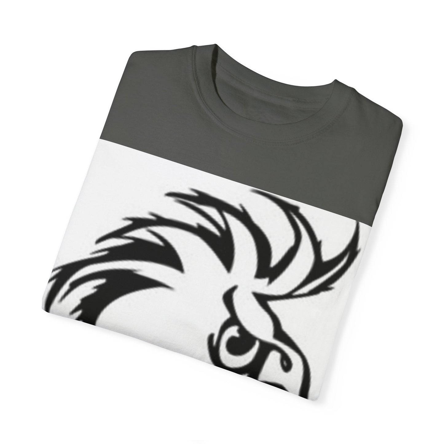 Artistic Unisex Garment-Dyed T-Shirt - Hand Drawn Patterns