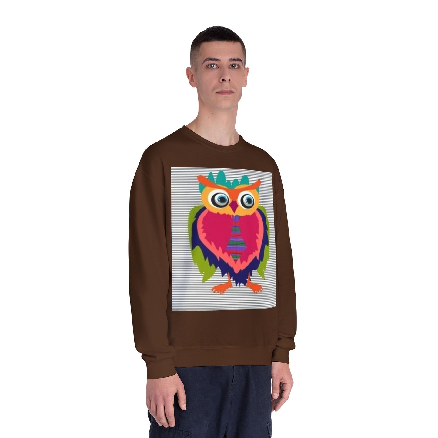 Colorful Owl Sweatshirt - Unisex Crewneck