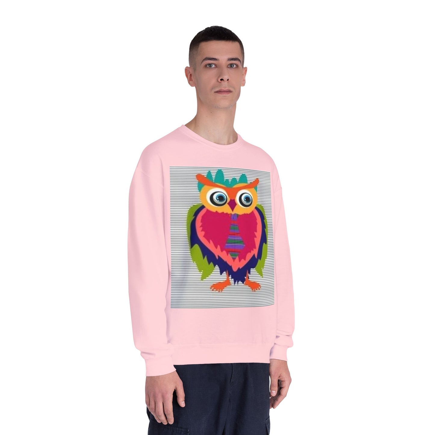 Colorful Owl Sweatshirt - Unisex Crewneck
