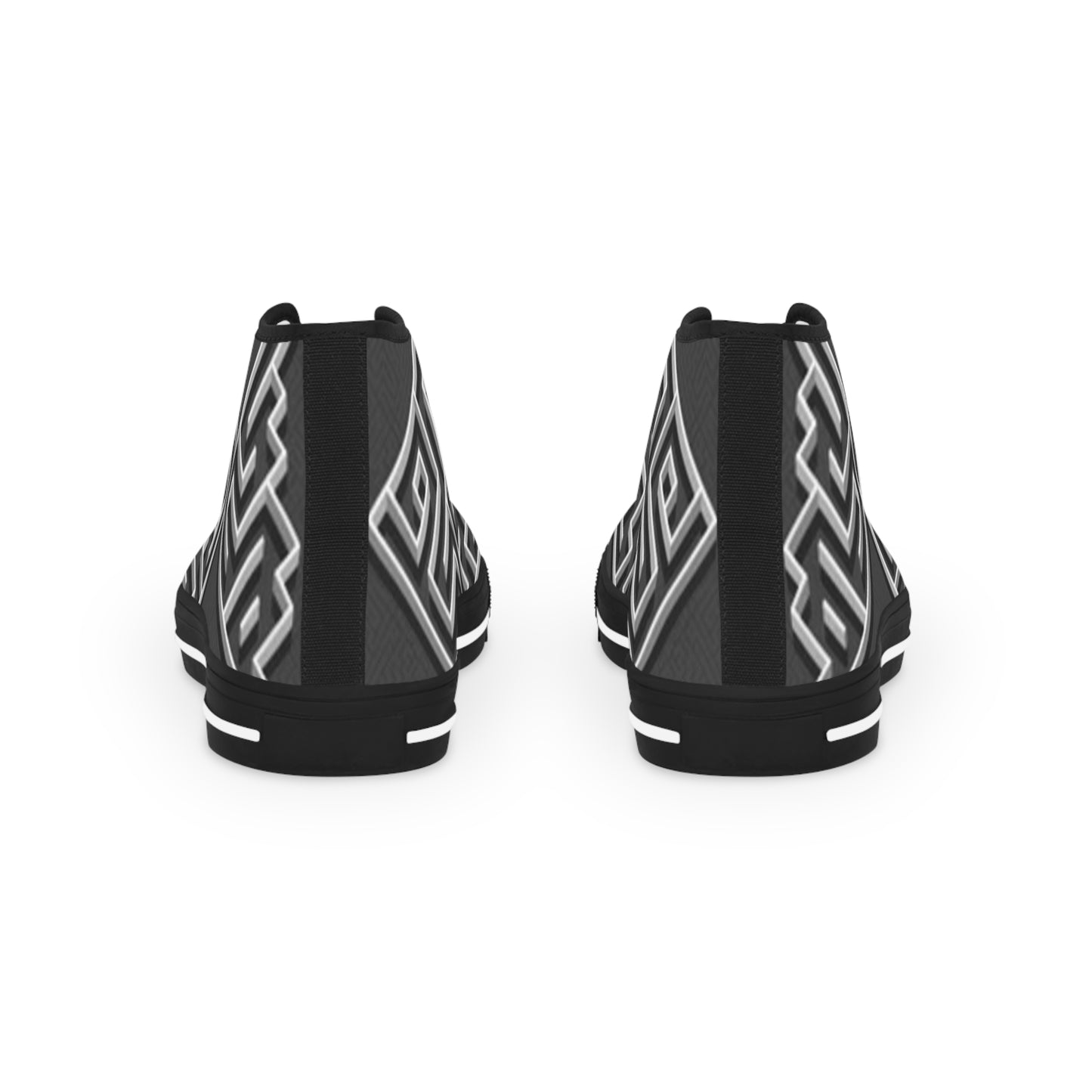 Stylish Black and White High Top Sneakers for Men
