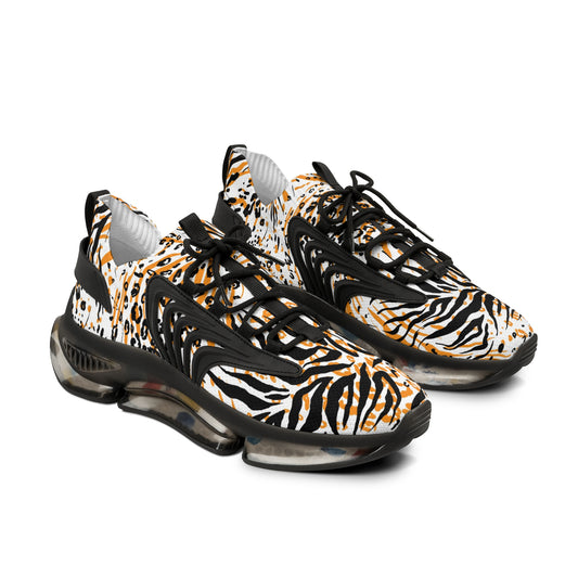 Wild Style Men's Mesh Sneakers - Lightweight and Stylish Jungle Print