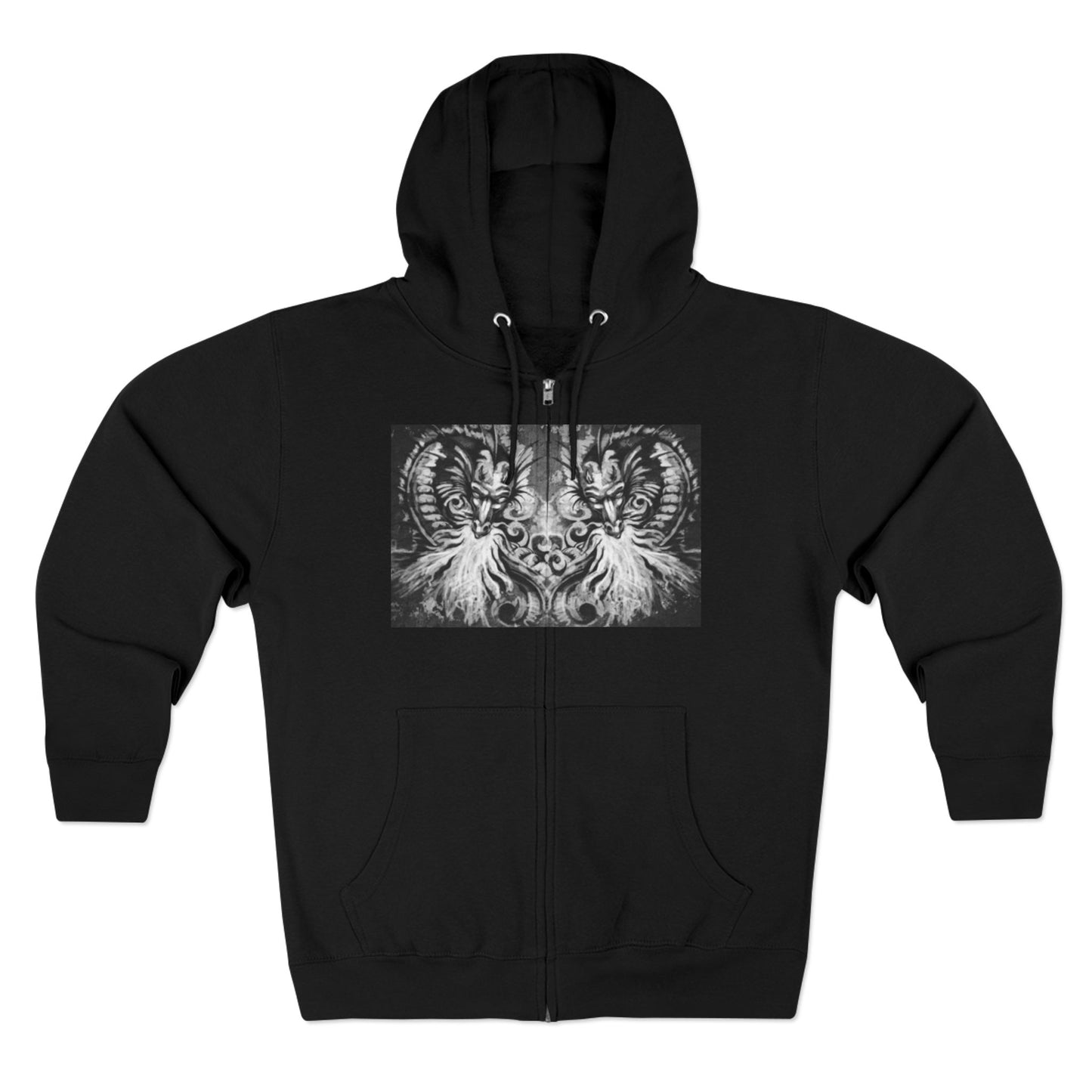 Colorful Artistic Unisex Zip Hoodie - Vibrant Design for Creative Souls
