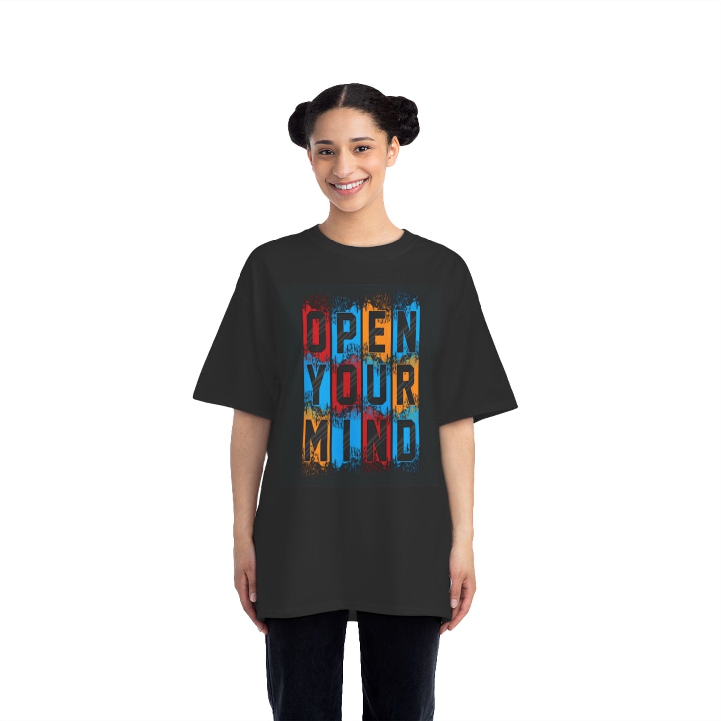 Open Your Mind Graphic Beefy-T® Short-Sleeve T-Shirt - Inspirational Art Tee