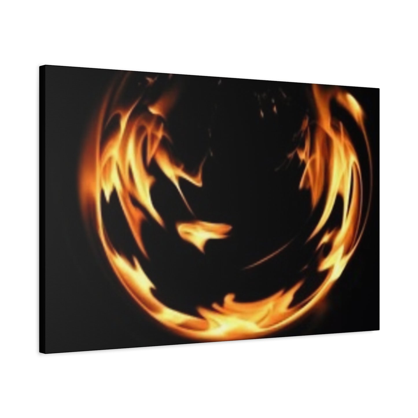 Fire Swirl Matte Canvas Art - Stretched 1.25" Gallery Wrap