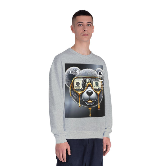 Yūgen Bear Drip Unisex Crewneck Sweatshirt - Cozy Streetwear