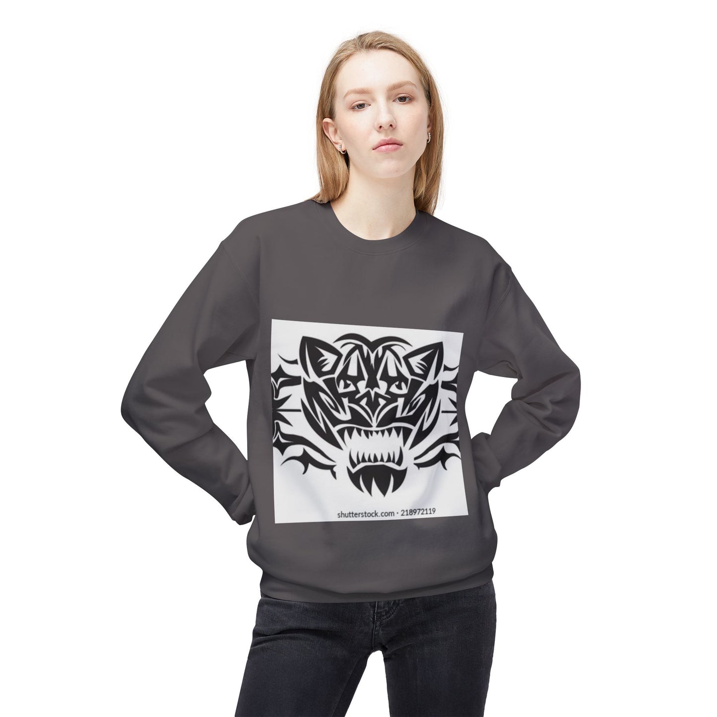 Fierce Tiger Graphic Sweatshirt for Nature Lovers