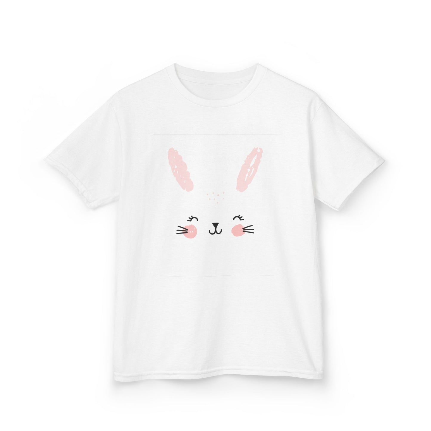 Adorable Bunny Kids Heavy Cotton Tee - Perfect for Easter & Everyday Fun