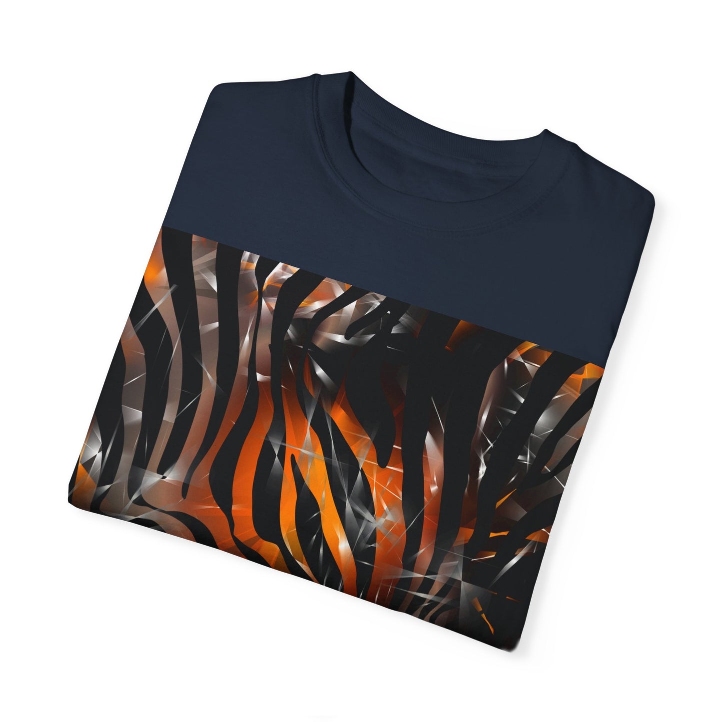 Vibrant Jungle Print Unisex Garment-Dyed T-Shirt