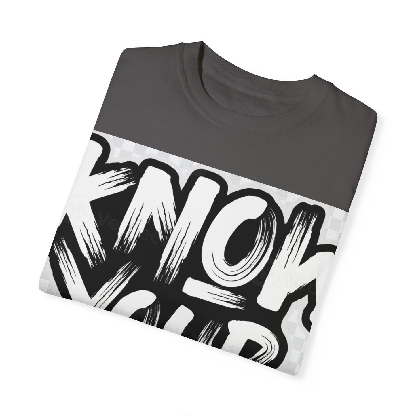 Know Your Worth Unisex Garment-Dyed T-Shirt