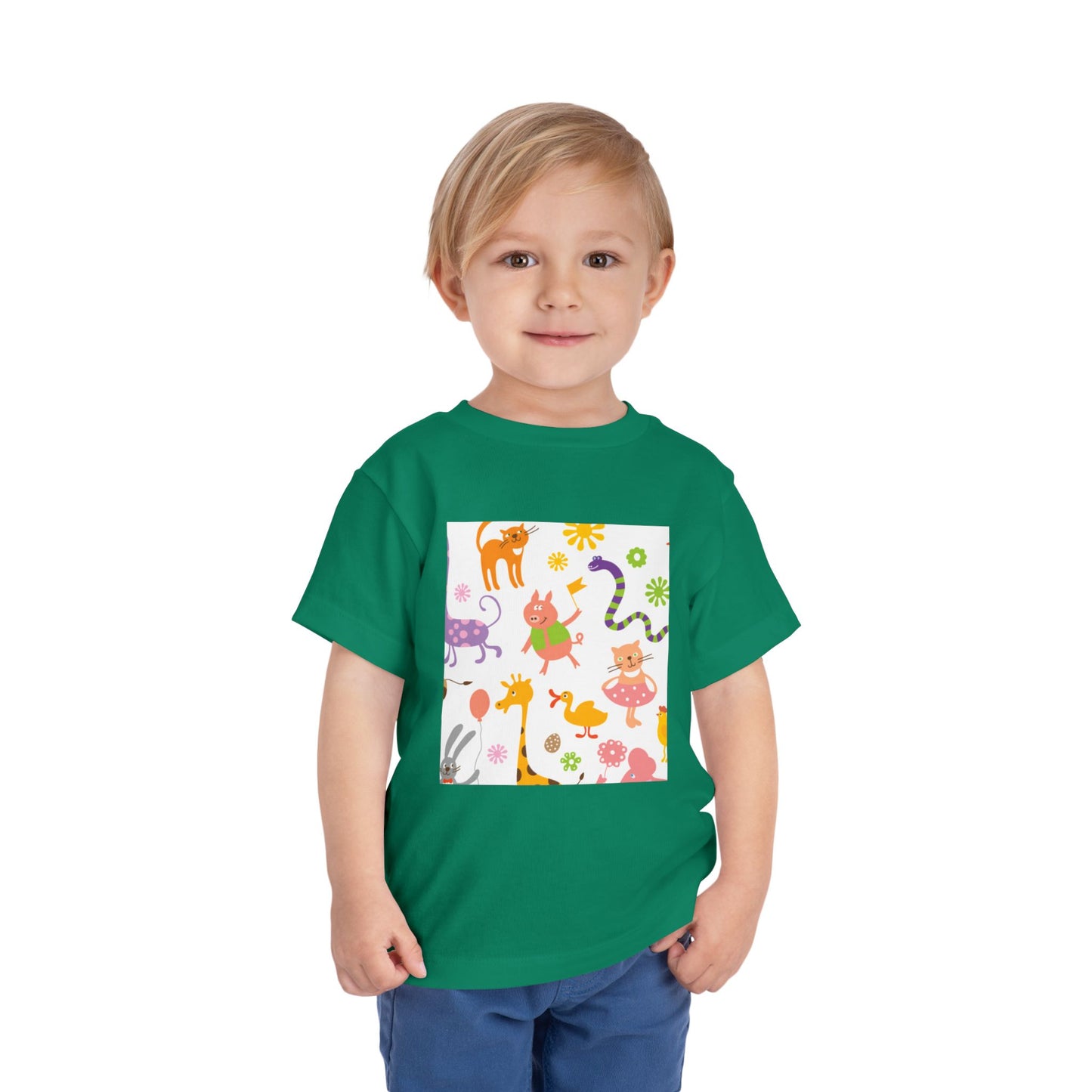 Playful Toddler Tee with Fun Animal Prints