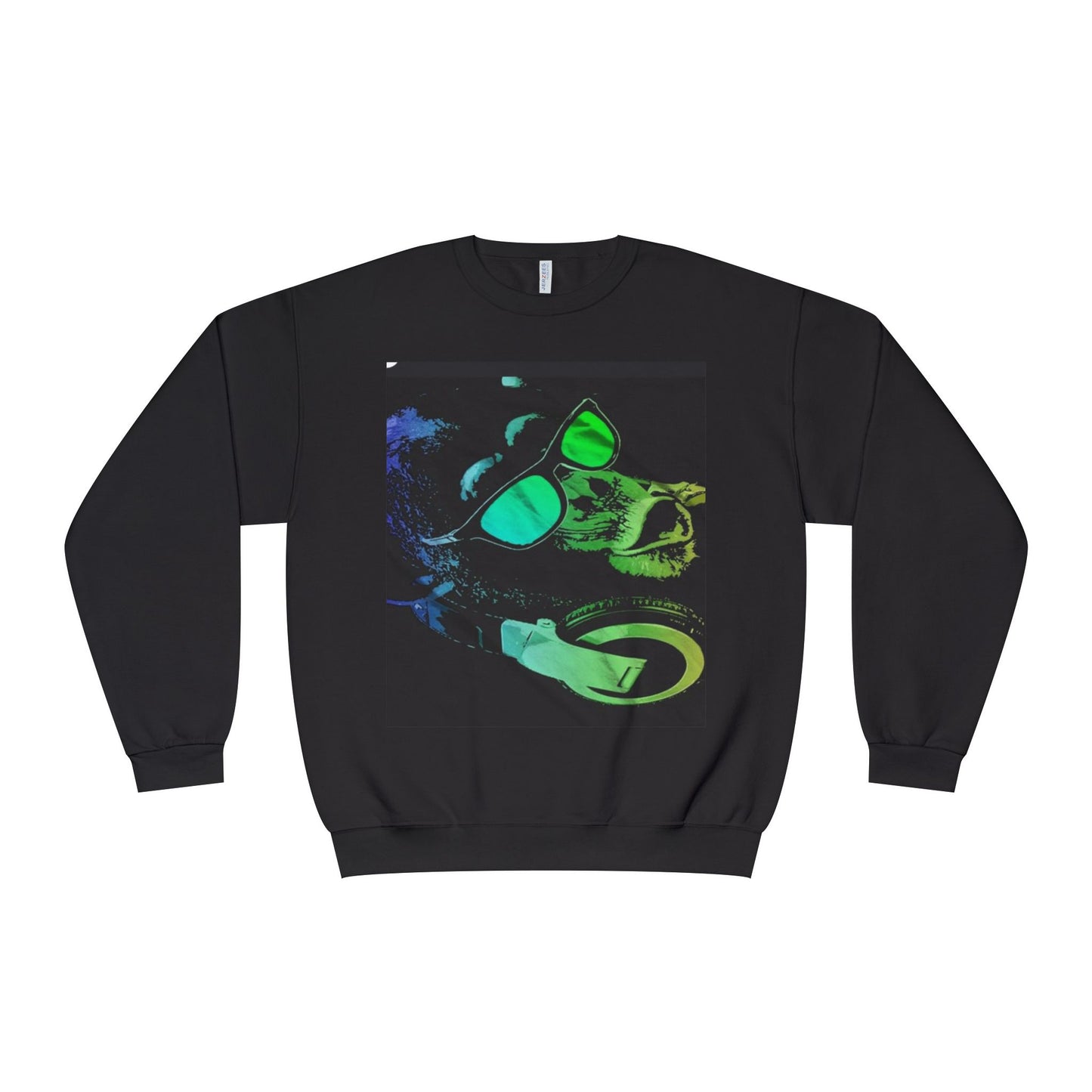 Vibrant DJ Dog Sweatshirt - Cool & Stylish Unisex Crewneck