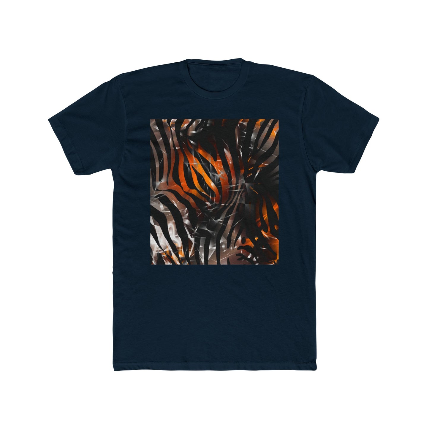 Abstract Jungle Unisex Cotton Crew Tee - Trendy Graphic Shirt for Nature Lovers
