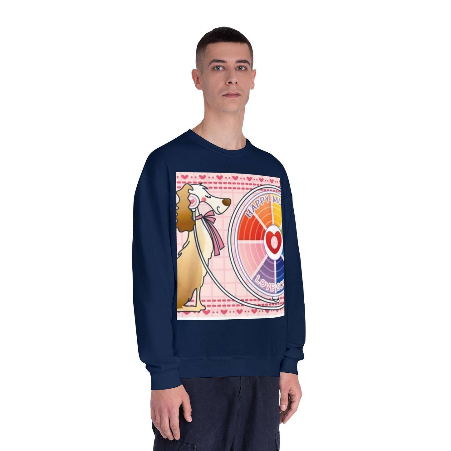 Happy Mood Love Sound Unisex Crewneck Sweatshirt