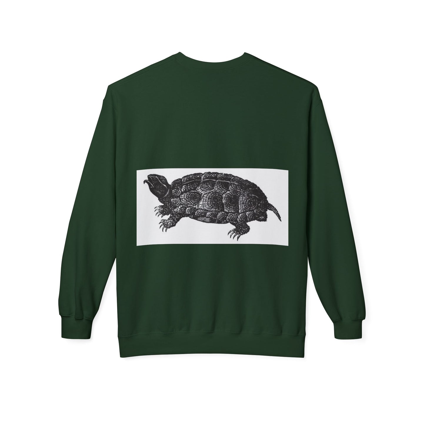 Turtle Design Unisex Fleece Crewneck Sweatshirt - Chill Vibes, Perfect Gift for Nature Lovers