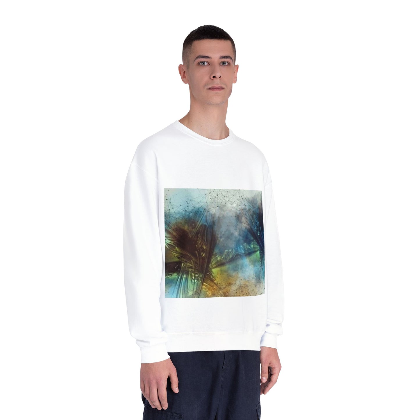 Tranquil Abstract Unisex Crewneck Sweatshirt - Cozy & Artistic