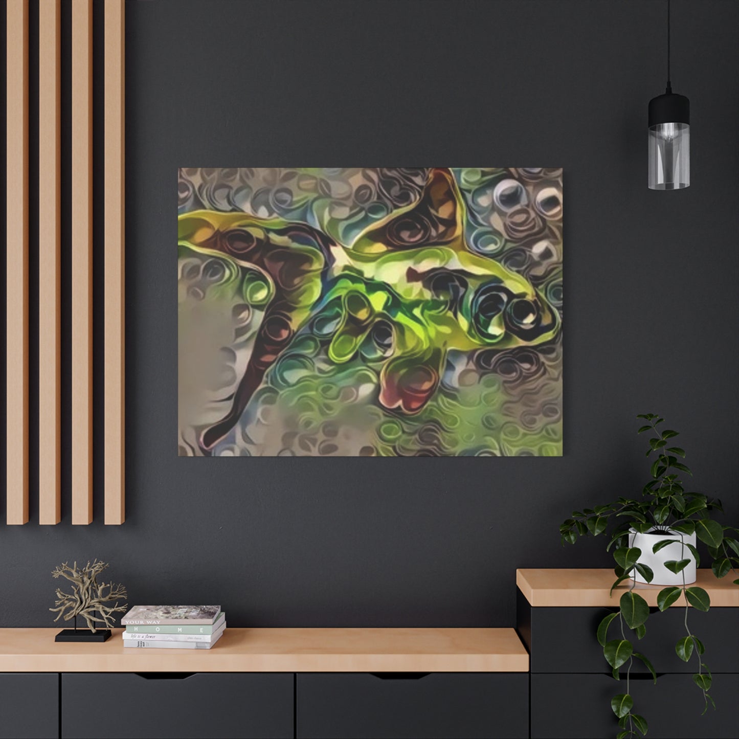 Abstract Nature Canvas Art - Stretched Matte Wall Decor