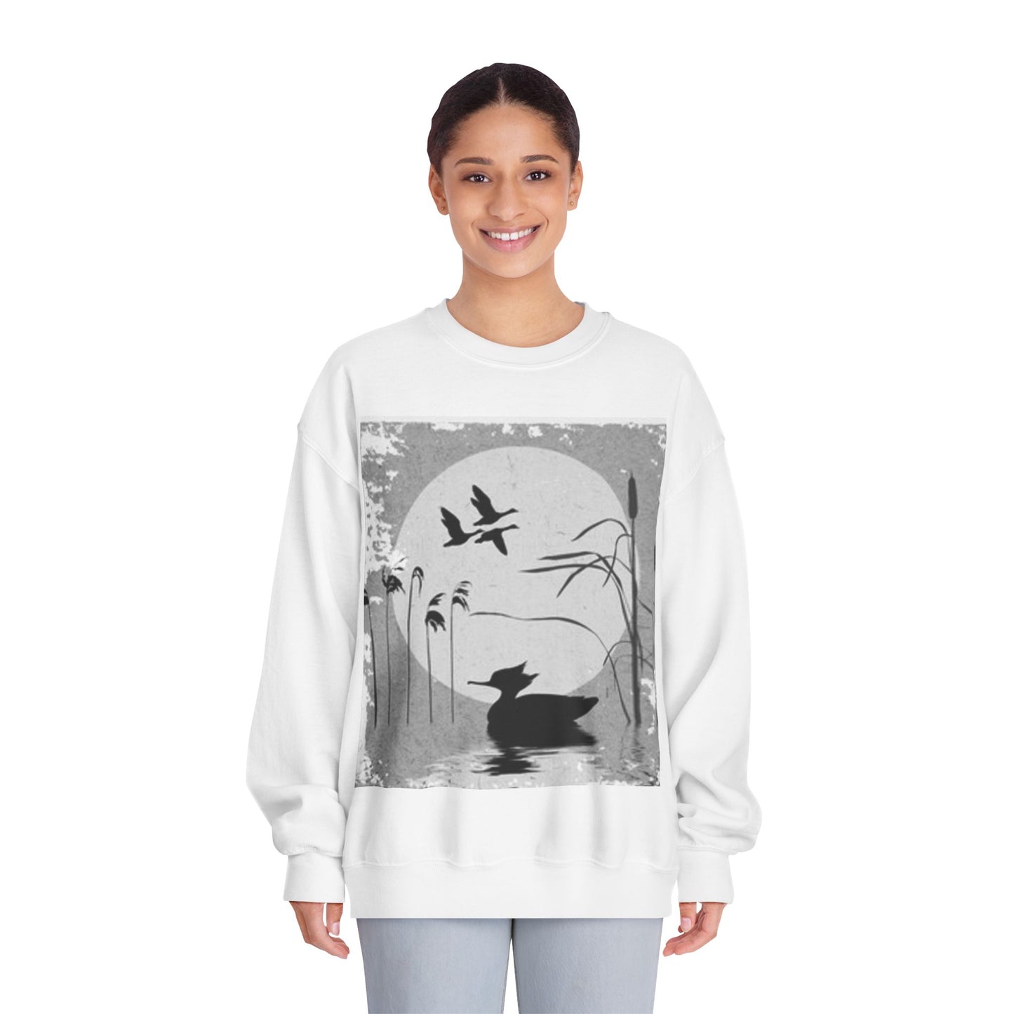 Serene Nature Crewneck Sweatshirt - Unisex Relaxed Fit