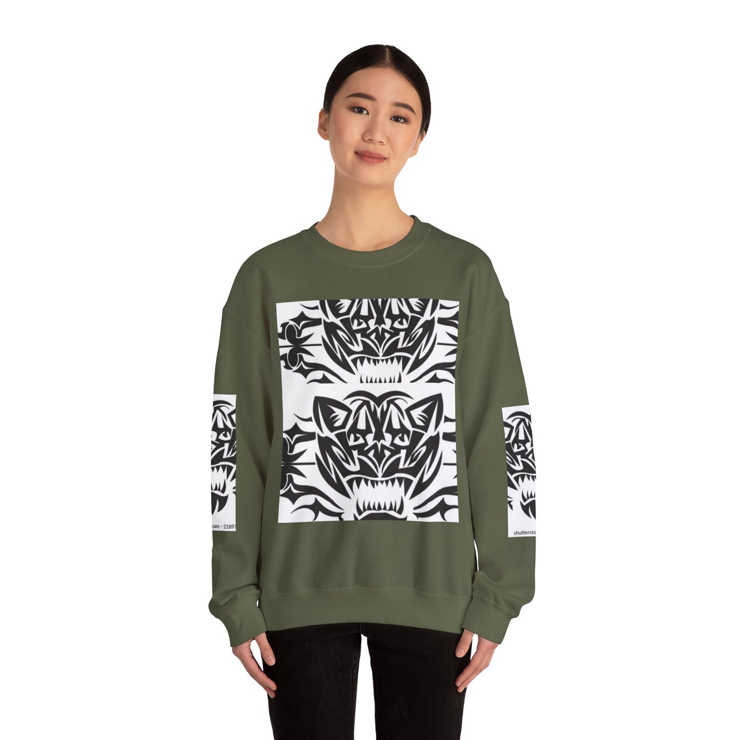 Bold Tiger Graphic Unisex Sweatshirt - Fierce Animal Design