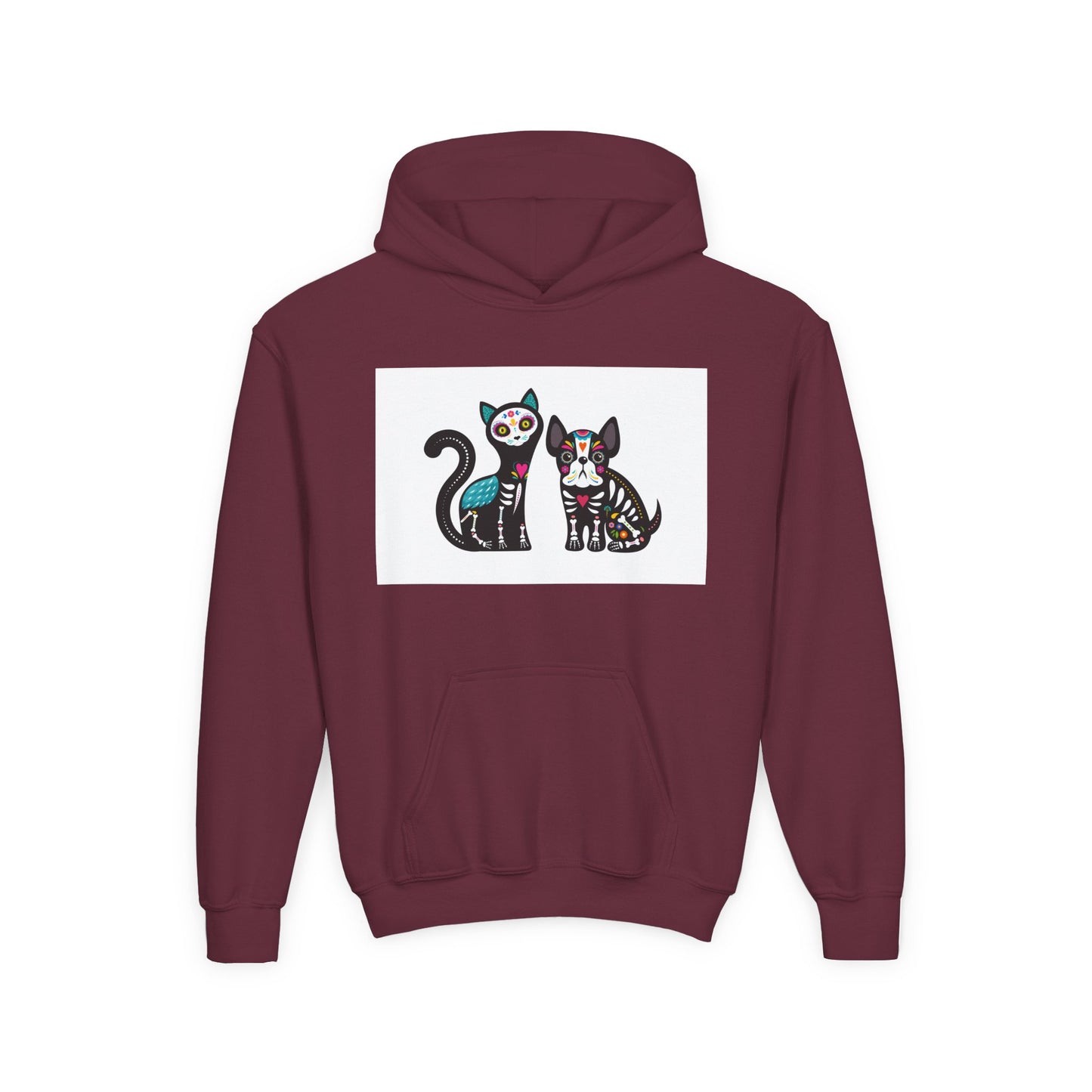 Fun Dino & Nature Youth Hoodie - Colorful Kids Sweatshirt