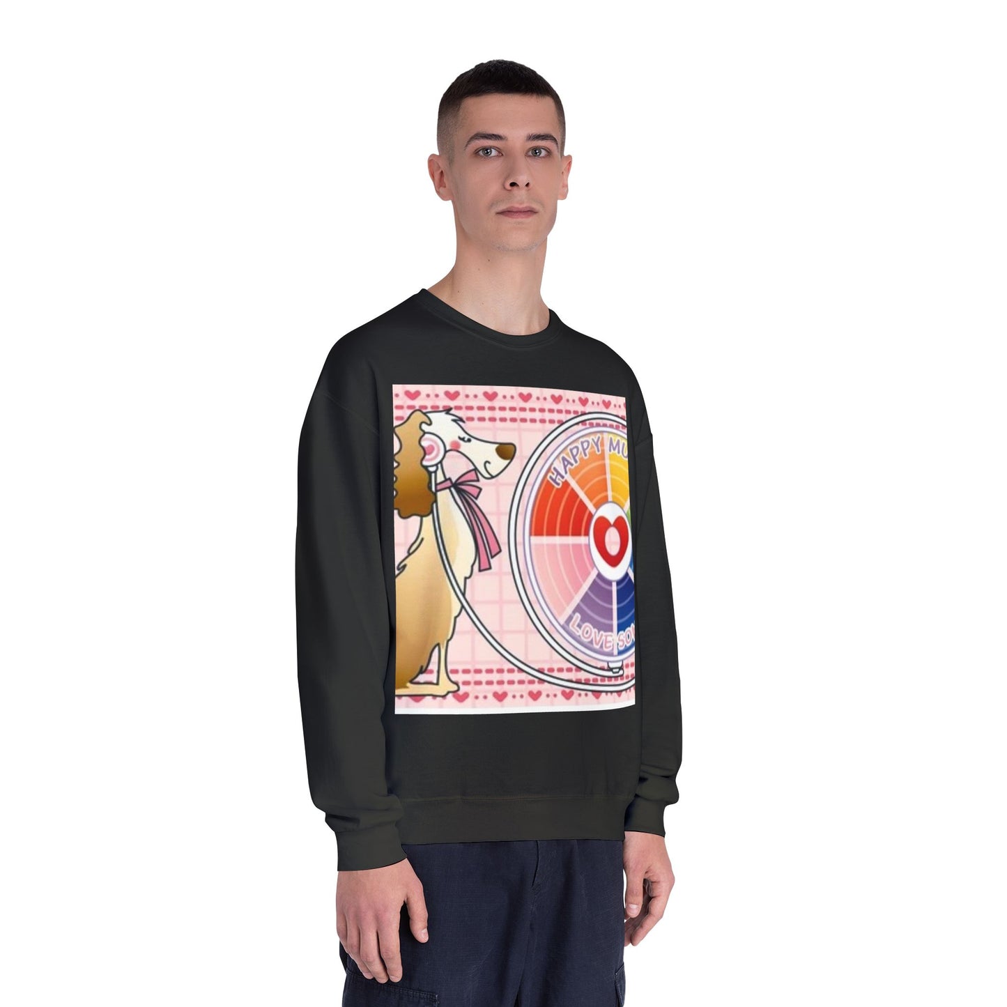 Happy Mood Love Sound Unisex Crewneck Sweatshirt