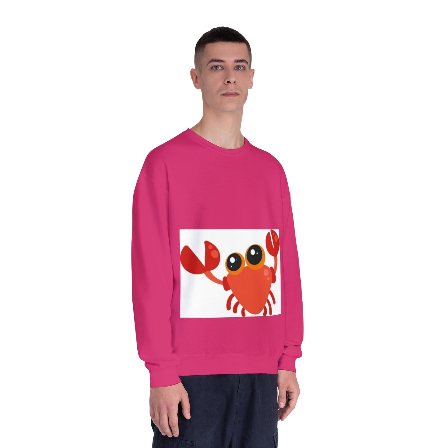 Cute Crab Graphic Unisex Crewneck Sweatshirt
