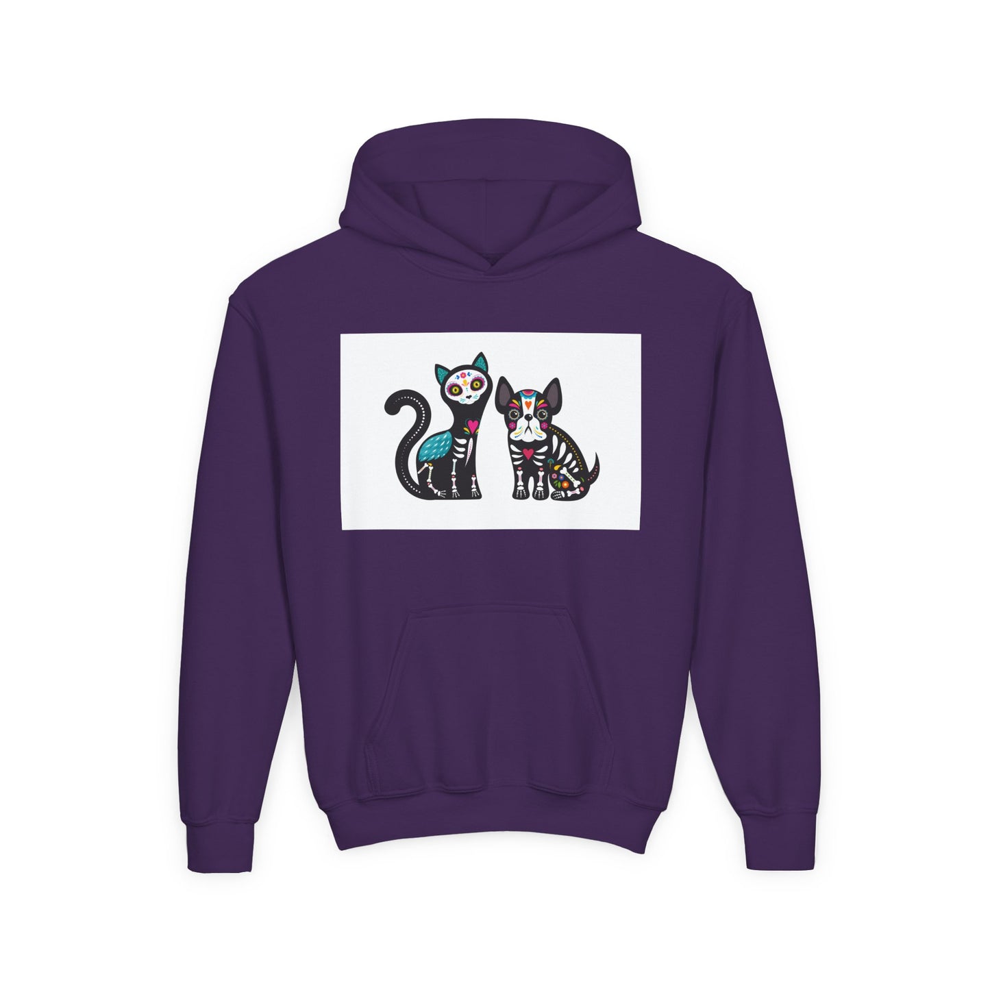 Fun Dino & Nature Youth Hoodie - Colorful Kids Sweatshirt